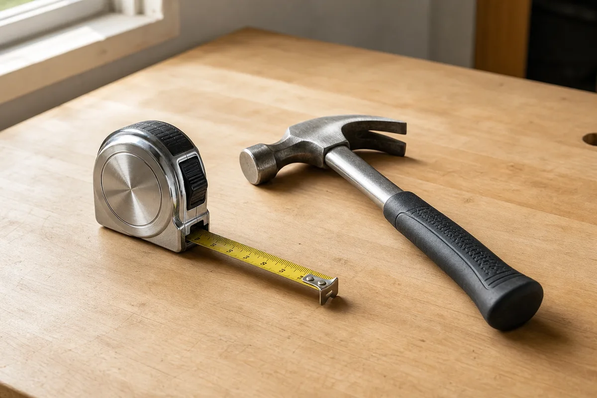 A quality tape measure and hammer, tools worth spending on